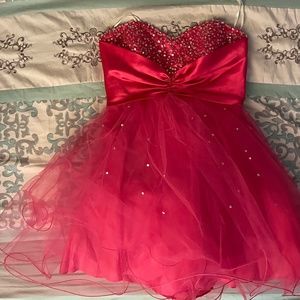Hot pink prom dress size large